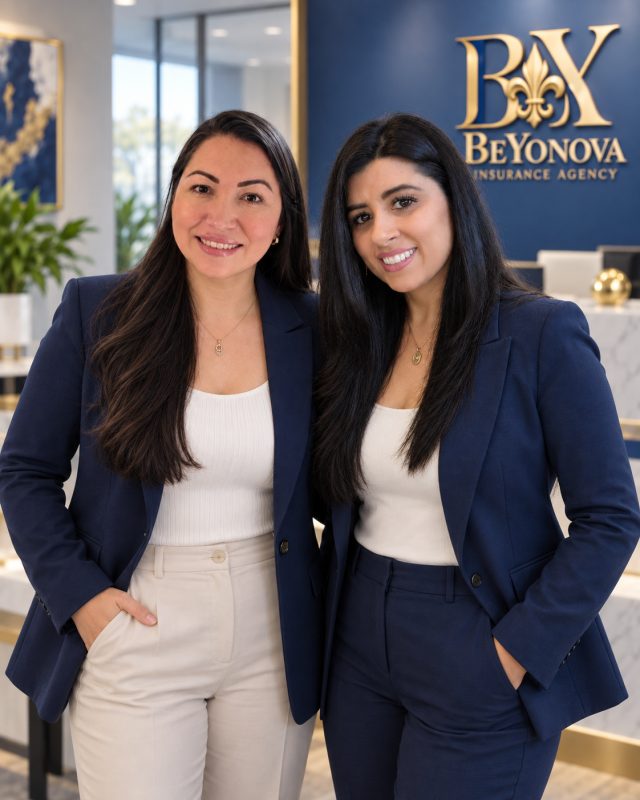 Beatriz and Yoly at the BeYoNova Insurance Agency office